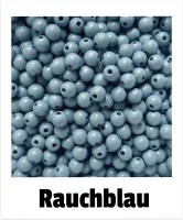 Holzperlen 8mm rauchblau